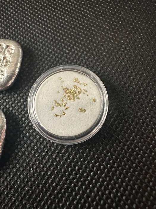 Förenta staterna. 2 x10 g plata 999+ 40 pepitas oro Alaska,  (Ingen mindstepris)