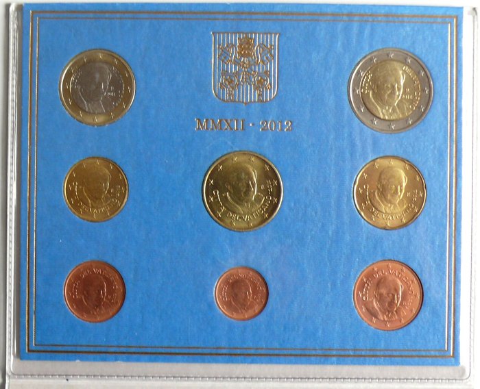 Vatikanstaten. Year Set (FDC) 2012  (Ingen mindstepris)