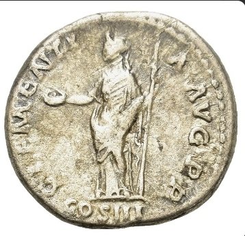 Romarriket. Hadrian (117-138). Denarius Clementia COS III