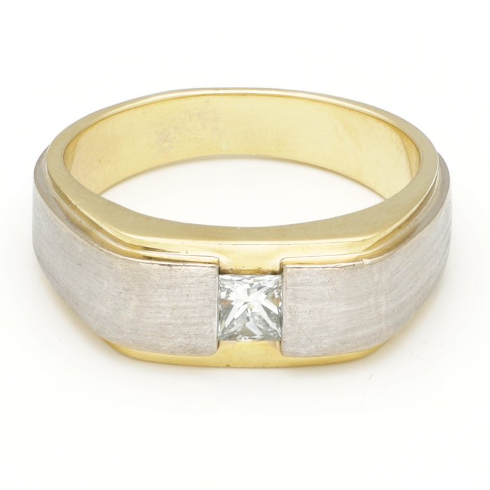 Ring - 18 kraat Gulguld, Hvidguld - Diamant 0,33 ct.