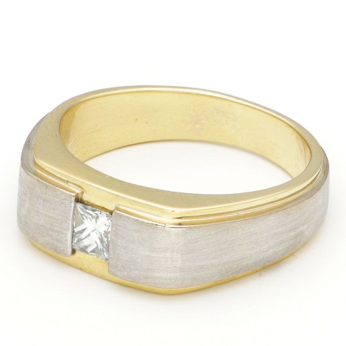 Ring - 18 kraat Gulguld, Hvidguld - Diamant 0,33 ct.