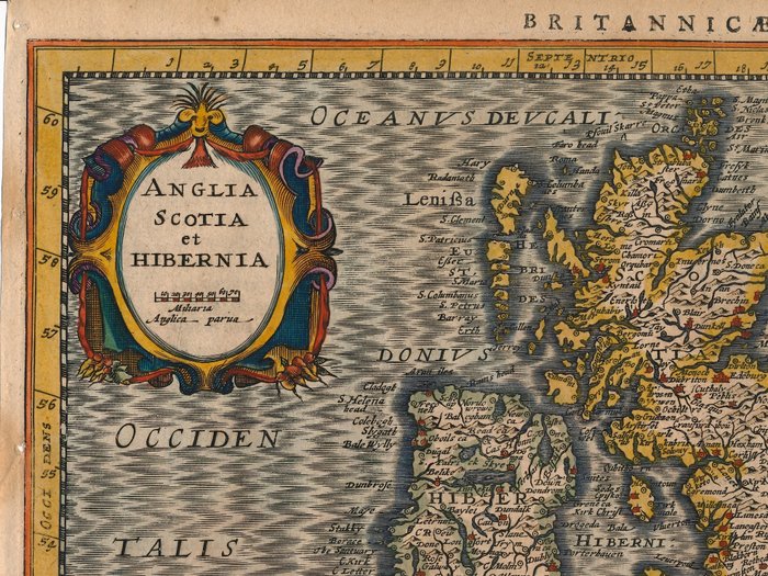 Storbritannien - England, Skotland, Irland; Petrus Kaerius / J.E. Cloppenburgh - Anglia Scotia et Hibernia - 1632