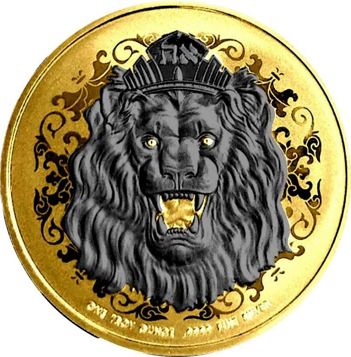 Niue 1 Dollar 2023 Roaring Lion Space - Gold Edition 1 Oz (999)  (Ingen mindstepris)