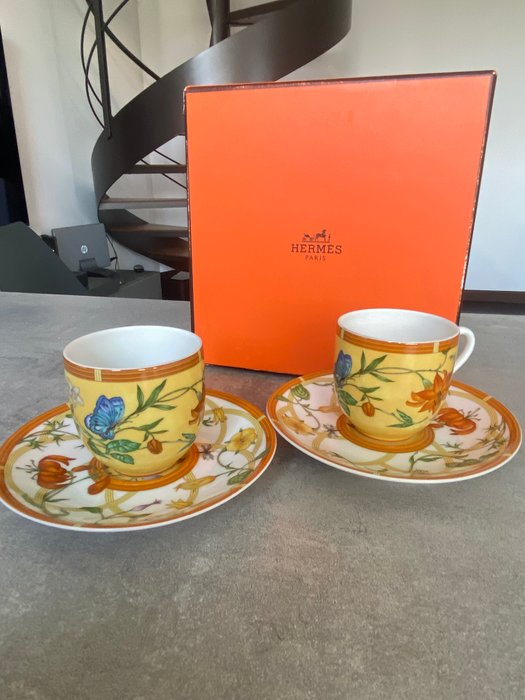 Hermès - Hermès la siesta - Kaffeservice (2) - Porcelæn