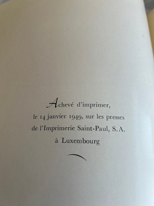 Le presses de l’imprimerie Saint Paul - Le Luxembourg  Livre Du Centenaire - 1949