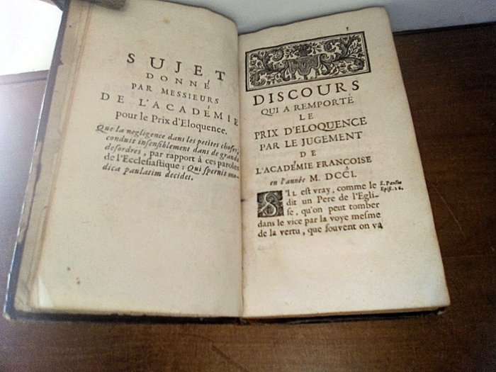 Recueil de plusieurs pièces d'éloquence et de poésie présentées à l'Académie Française pour les prix - 1701