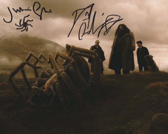 Harry Potter - Signed by Daniel Radcliffe (Harry) and Julian Glover (Aragog)