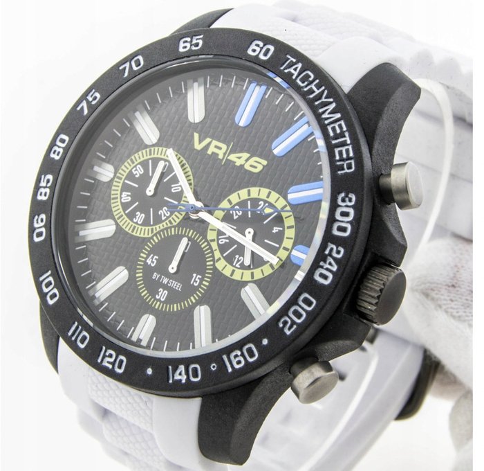 TW Steel - Ingen mindstepris - Mænd - Chronograph VR/46 White VR116 "INGEN RESERVEPRIS"