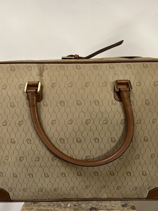 Christian Dior - sac valise XL monogrammes années 80 Rejsetaske