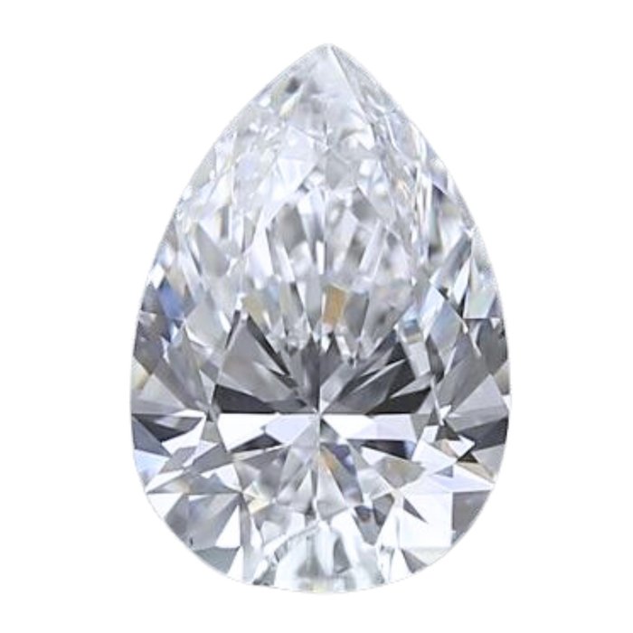 1 pcs Diamant  (Natur)  - 081 ct - Pære - D (farveløs) - VVS1 - Gemological Institute of America (GIA)