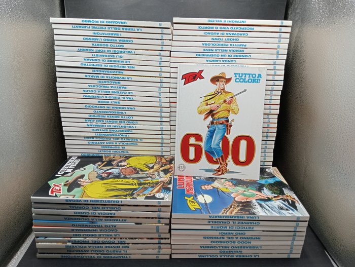 Tex nn. 600/699 - sequenza completa - 100 Comic - Første udgave