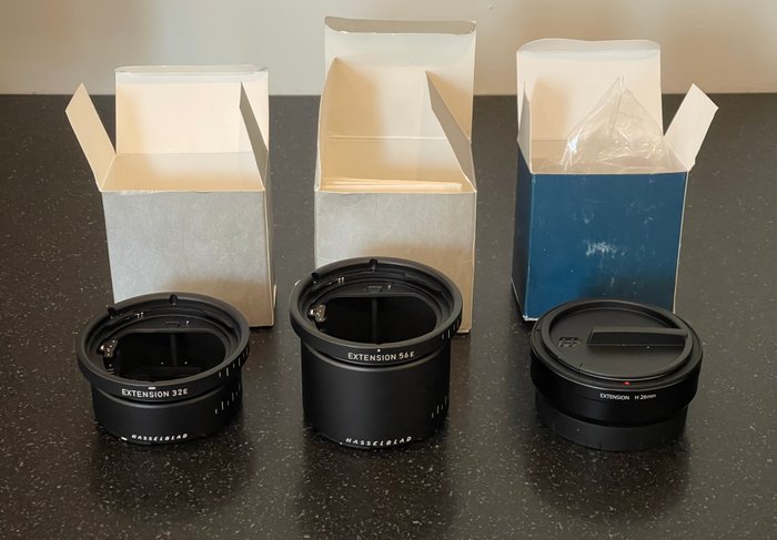 Hasselblad Set of:  Extension Tube 32E - 56E - H25 Linse adapter