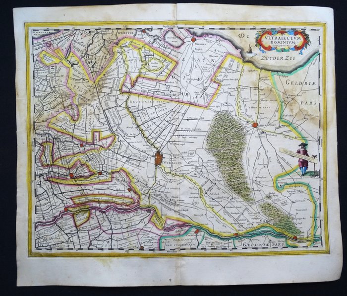 Holland - Utrecht, Amersfoort, Wageningen....; W. Blaeu - Ultraiectum Dominium - 1621-1650