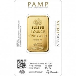 1 Troy Ounce - Guld 999 - PAMP Suisse Lady Fortuna - Forseglet