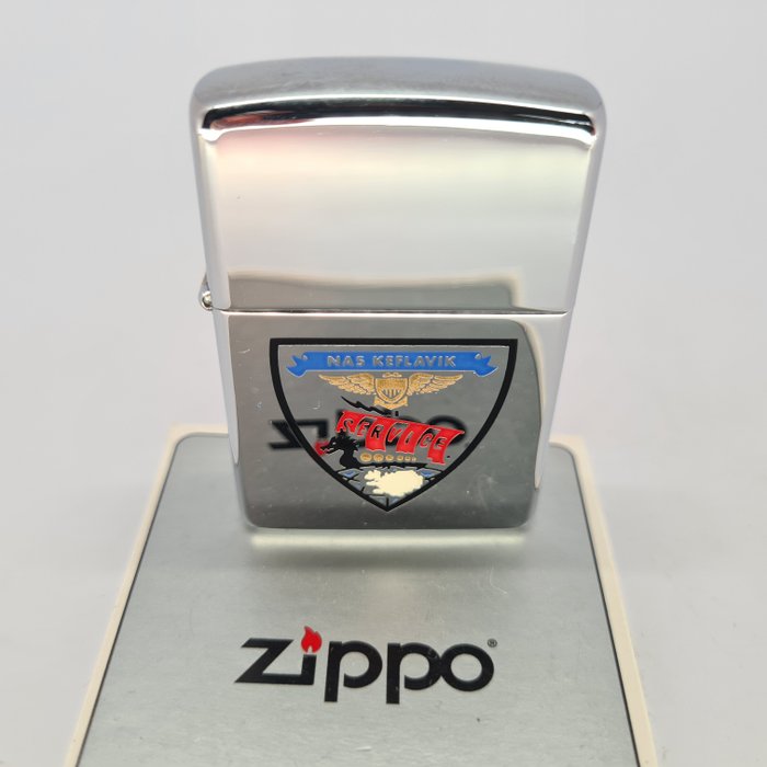 Zippo - Naval Air Station Keflavik - Lighter - Messing