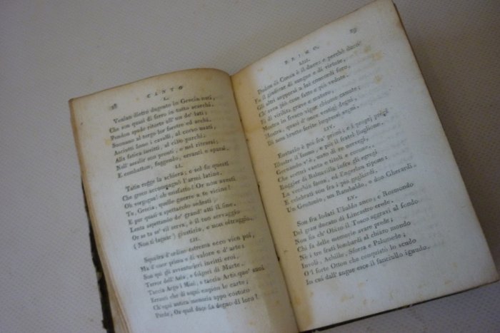 Torquato Tasso - La Gerusalemme Liberata stampa Vitarelli Venezia formata sopra quella del Bartoli del 1590 - 1811