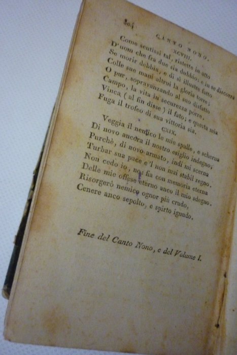 Torquato Tasso - La Gerusalemme Liberata stampa Vitarelli Venezia formata sopra quella del Bartoli del 1590 - 1811