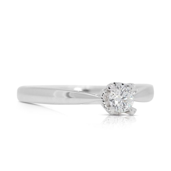 Ring - 18 kraat Hvidguld -  0.25ct. tw. Diamant (Natur)  - Diamant