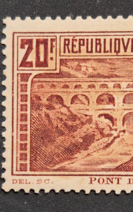 Frankrig 1930/1930 - Pont du Gard Luxury ** signeret 262A - Yvert