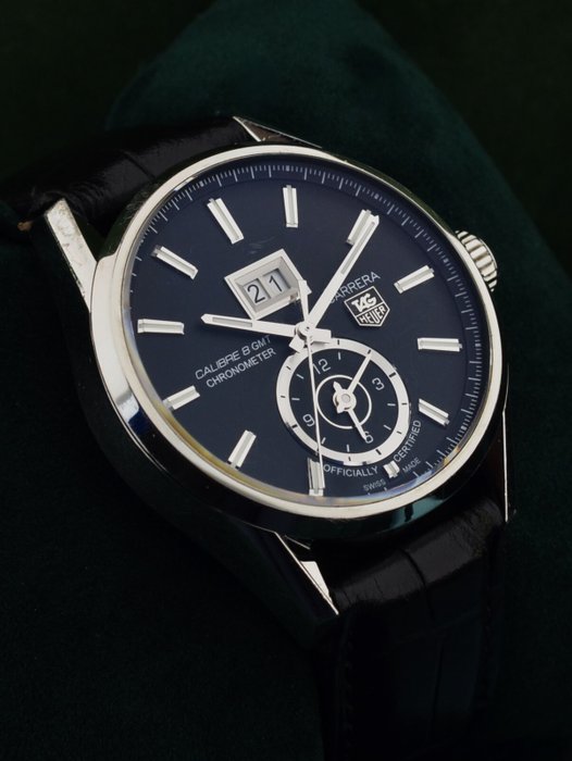 TAG Heuer - Calibre 8 GMT Grande Date Carrera - WAR5010-2 - Mænd - 2010-2020