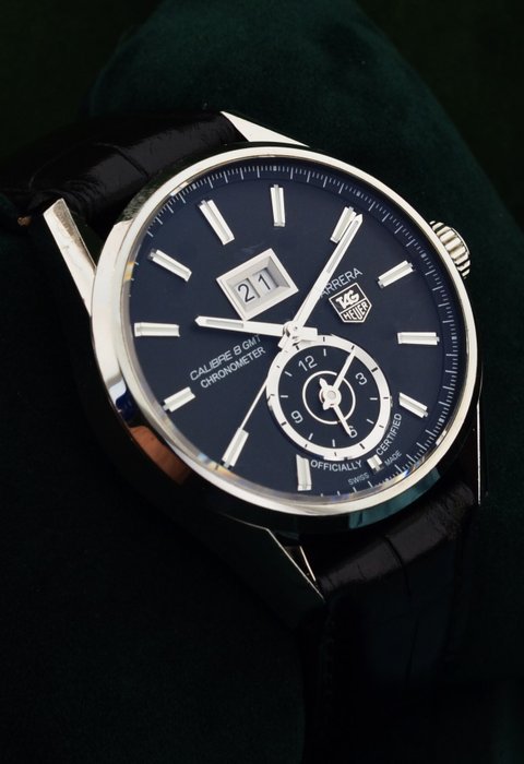 TAG Heuer - Calibre 8 GMT Grande Date Carrera - WAR5010-2 - Mænd - 2010-2020