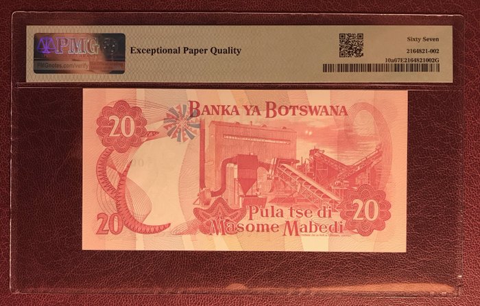 Botswana. - 20 Pula ND (1982) - Pick 10a  (Ingen mindstepris)