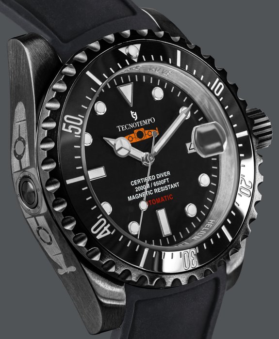 Tecnotempo - Diver 2000M - Limited Edition "Orange Submarine" - - Ingen mindstepris - TT2000SARNE - Mænd - 2011-nu