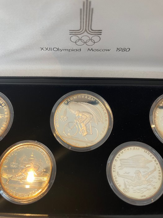 Rusland 5 Roubles / 10 Roubles 1980 Olympic Games Moscow 5 stuks  (Ingen mindstepris)