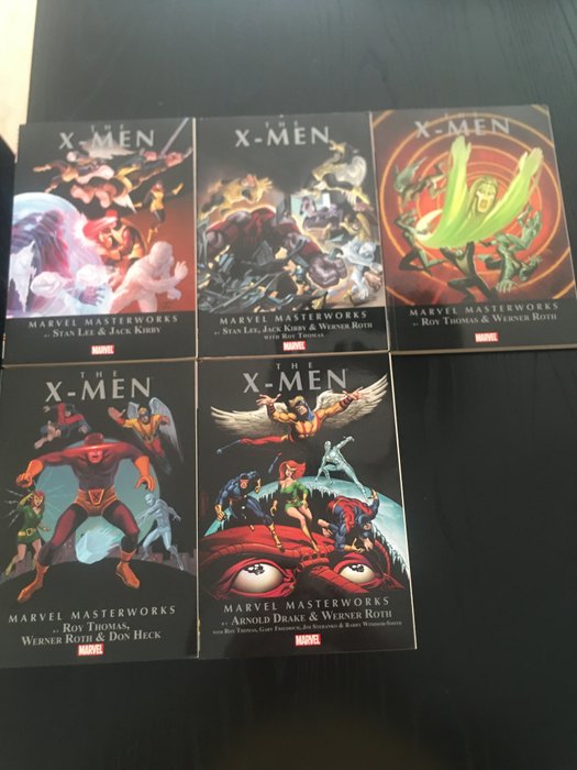 X-Men - The X-Men Marvel Masterworks tpb 1 through 5 - 5 Comic - Begrænset udgave