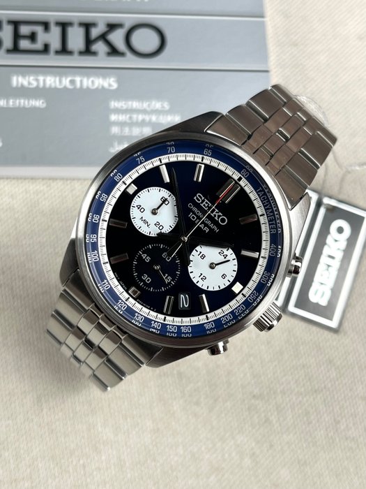 Seiko - Chronograph Date - Ingen mindstepris - SSB427P1 - Mænd - 2011-nu