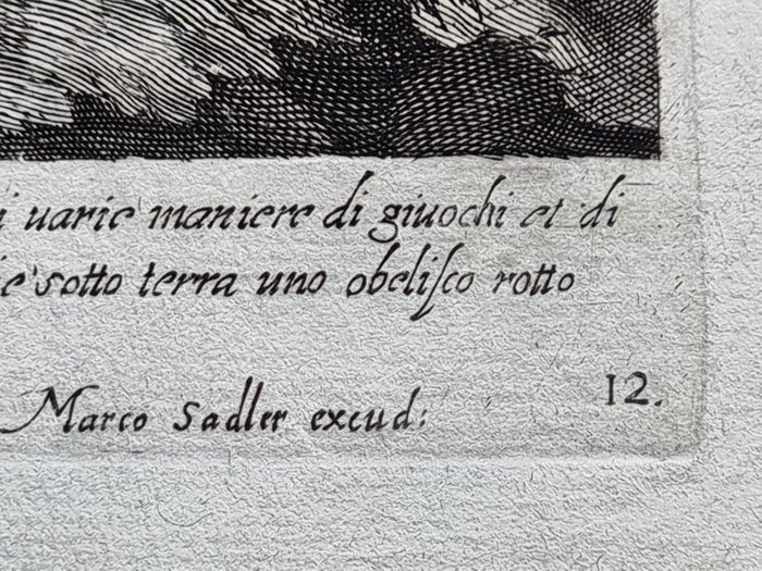 Aegidius Sadeler (1570-1629) - Marco Sadeler (1614-1660) - Vestgij del Circo Massimo che fu cosi cognominato dalla sua grandezza...... Roma