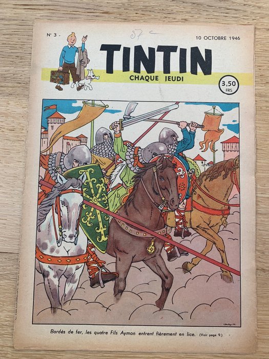 Magazine Tintin Nr 3 - 1946 (non vendu en France) - 1946