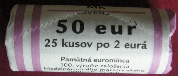 Slovakiet. 2 Euro 2024 " Marathon " (25 stuks) in rol  (Ingen mindstepris)