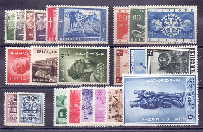 Belgien 1953/1954 - Fuldstændige bind - OBP/COB 908/960