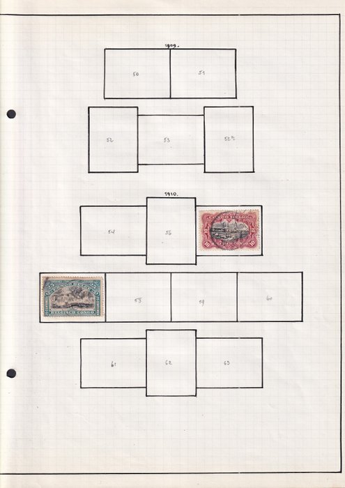 Belgisk Congo  - Samling hovedsageligt belgisk - Congo, Rwanda, Congo og kolonier på albumsider