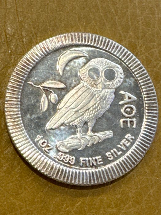 Niue 2 Dollars 2020 Athenian Owl 1 Oz (999)  (Ingen mindstepris)