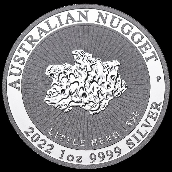 Australien. 1 Dollar 2022 Australian Nugget, 1 Oz (.999)  (Ingen mindstepris)