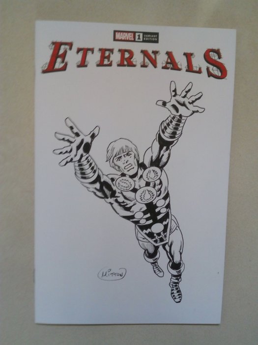 Mitton Jean Yves - 1 Original drawing - Eternals - #1 blank cover with original drawing