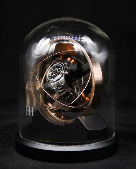 The Pulsar 360 Rose Gold - Tourbillon / Gyro / Orbit Watch Winder - Elbrus Horology