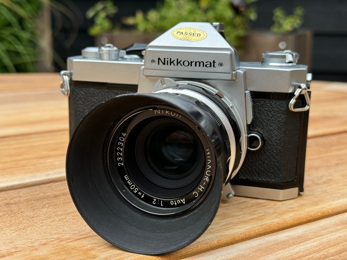 Nikon Nikkormat FT3 incl Nikkor-HC 2/50 mm en org HS2 zonnekap | Analogt kamera