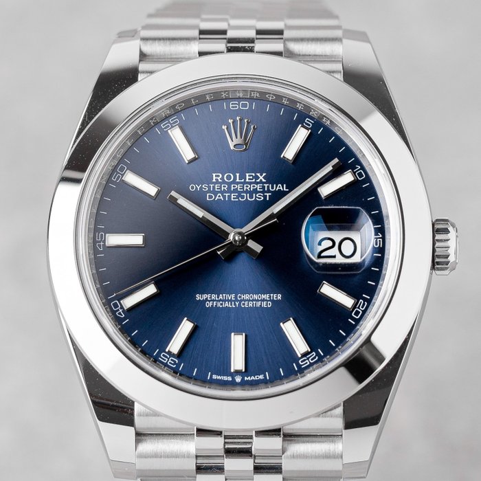 Rolex - Oyster Perpetual Datejust 41 'Blue Dial' - 126300 - Mænd - 2022 - SOM NY