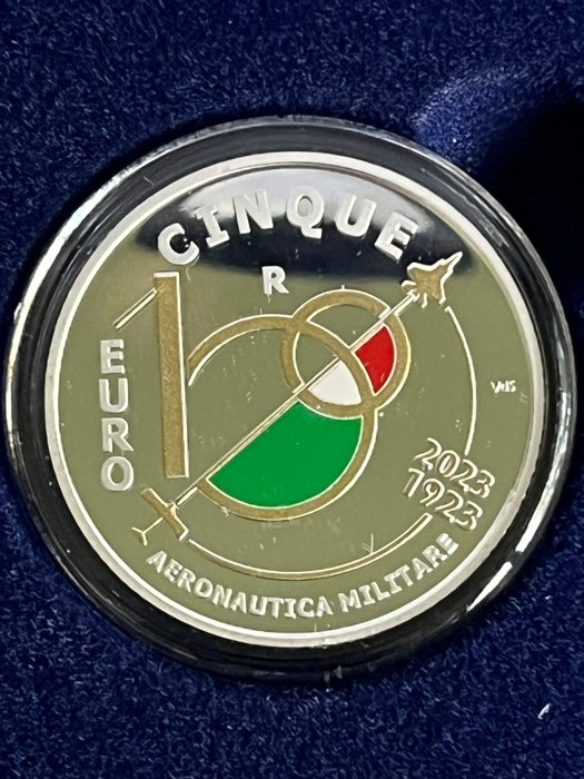 Italien 5 Euro 2023 "Tutela Ambiente" + "Aeronautica Militare" (2 monete) Proof