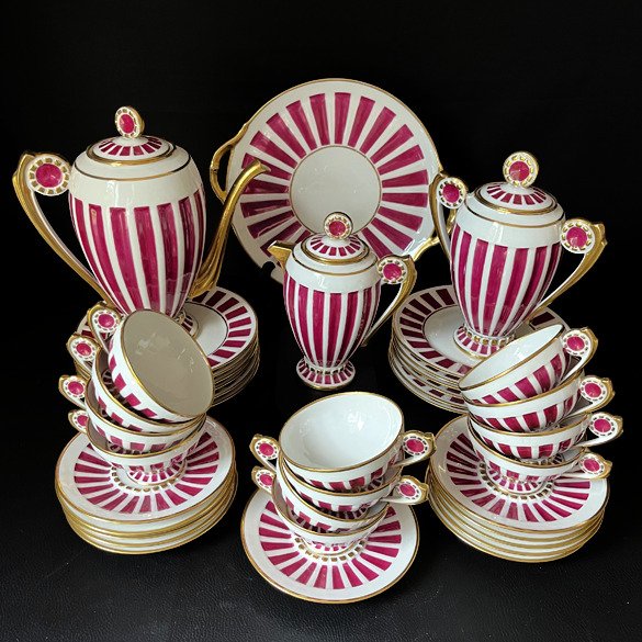 Limoges, Chabrol  Poirier - Kaffesæt (39) - Porcelæn