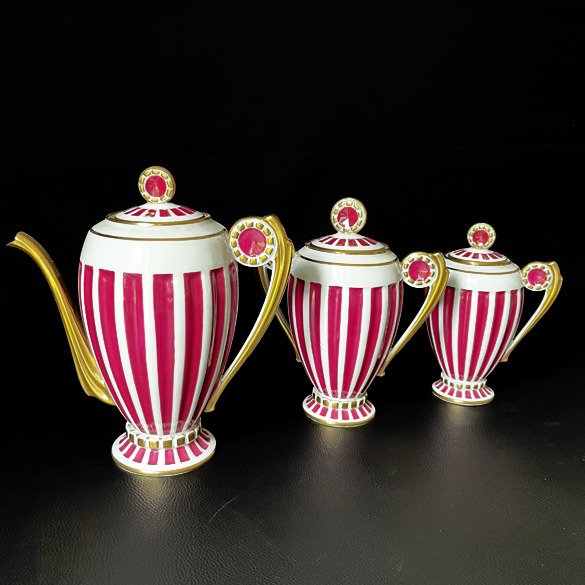 Limoges, Chabrol  Poirier - Kaffesæt (39) - Porcelæn