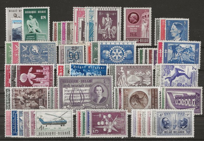 Belgien 1946/1959 - Serier og delbind - OBP/COB tussen 725 en 1120