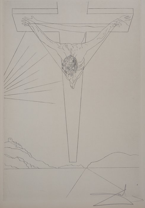 Salvador Dali (1904-1989) - Manifeste Mystique : Le Christ