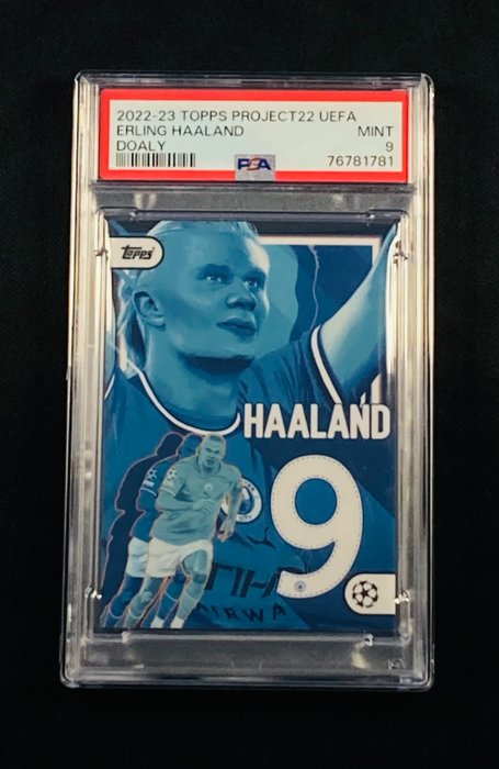 2022 - Topps - Project22 - Erling Haaland - 1 Graded card - PSA 9