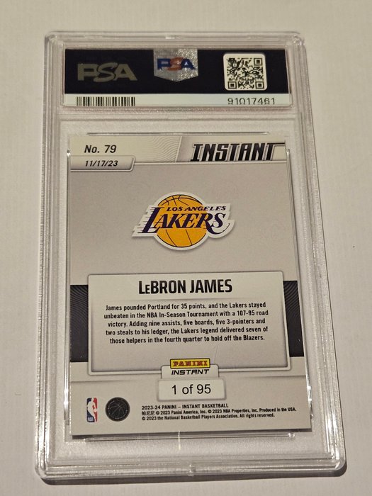 2023 Panini Instant LeBron James #79 PSA 9 - 1 Graded card