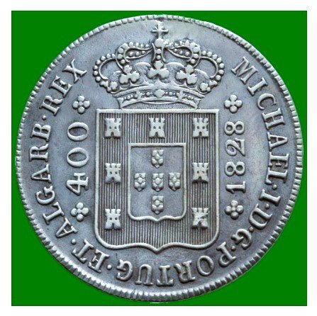 Portugal. D. Miguel I (1828-1834). Cruzado Novo (480 Reis) - 1828 - Rara