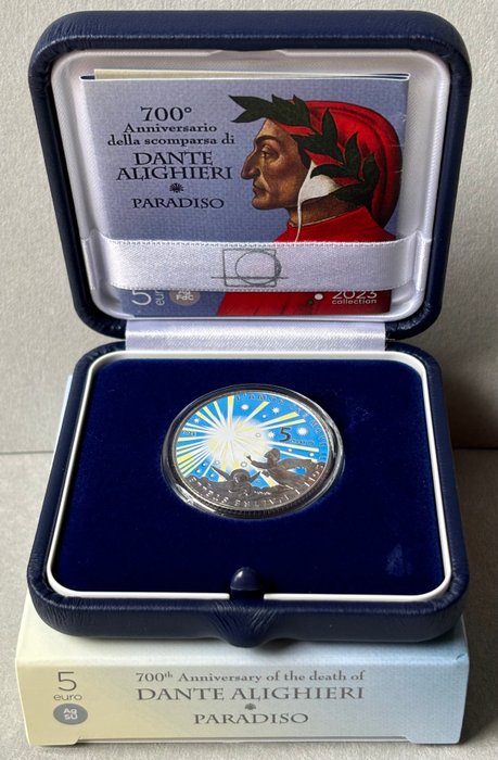 Italien 5 Euro 2021/2023 "Dante Alighieri" (3 monete)